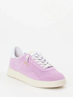 – Low-Top Sneaker aus Veloursleder Flieder-MRP