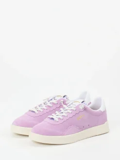 – Low-Top Sneaker aus Veloursleder Flieder-MRP