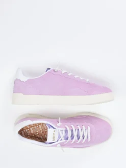 – Low-Top Sneaker aus Veloursleder Flieder-MRP