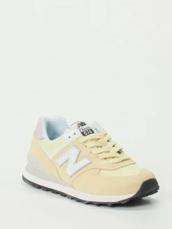 – Retro-Sneaker aus Veloursleder Pastell-New Balance New
