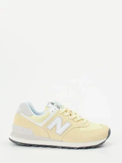 – Retro-Sneaker aus Veloursleder Pastell-New Balance New
