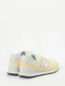 – Retro-Sneaker aus Veloursleder Pastell-New Balance New