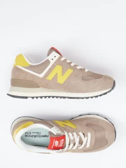 – Retro-Sneaker aus Veloursleder-Mesh sand-New Balance Outlet