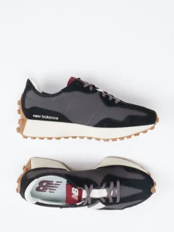 – Retro-Sneaker aus Veloursleder anthrazit-New Balance