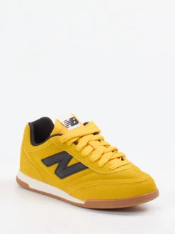 – Sneaker aus Veloursleder Senf-New Balance Hot