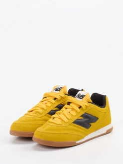 – Sneaker aus Veloursleder Senf-New Balance Hot