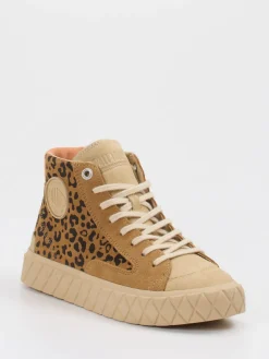 – High-Top Sneaker aus Wildledermix-Palladium New