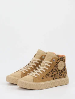 – High-Top Sneaker aus Wildledermix-Palladium New