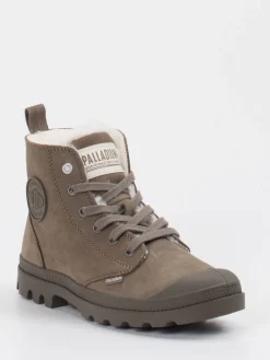 Palladium – Schnürboots aus Veloursleder schlamm-Palladium Unisex Best