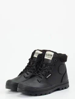 – Schnürboots aus Leder gefüttert-Palladium New