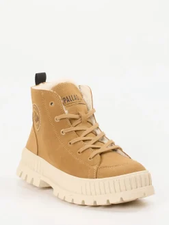 Palladium – Schnürboots aus Veloursleder camel-Palladium Unisex Best