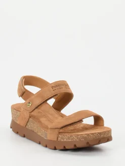 – Keilsandalette aus Veloursleder cognac-Panama Jack Online