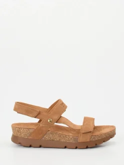 – Keilsandalette aus Veloursleder cognac-Panama Jack Online