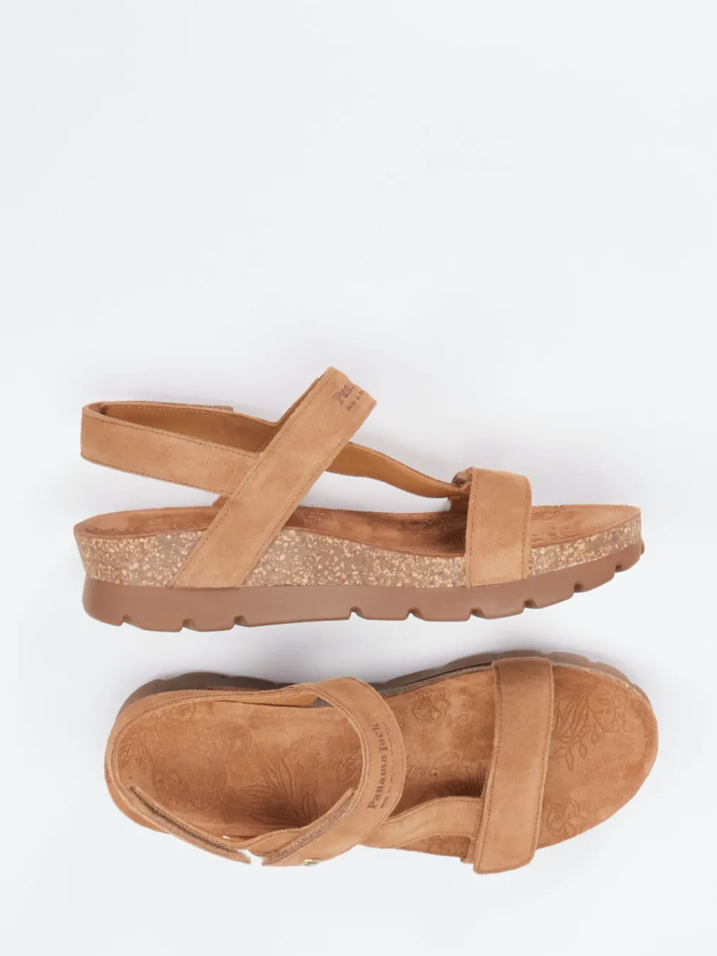– Keilsandalette aus Veloursleder cognac-Panama Jack Online