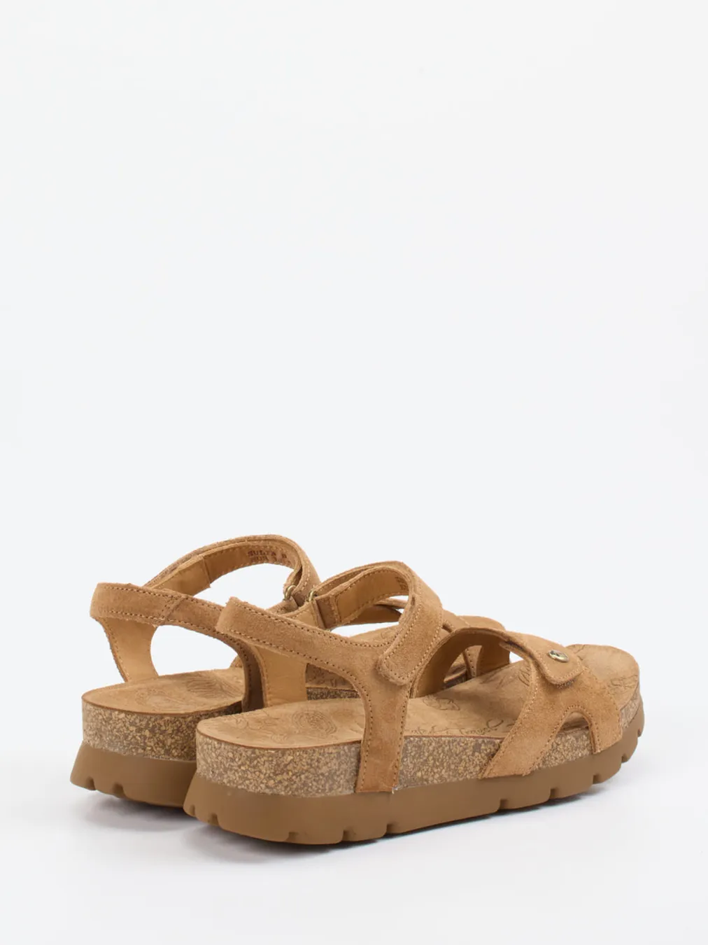 – Keilsandalette aus Veloursleder cognac-Panama Jack New