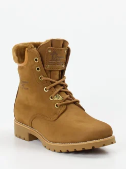 – Schnürboots aus Nubukleder cognac-Panama Jack Discount