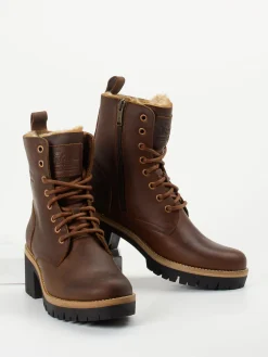 – Schnürboots aus Fettleder mittel-Panama Jack New