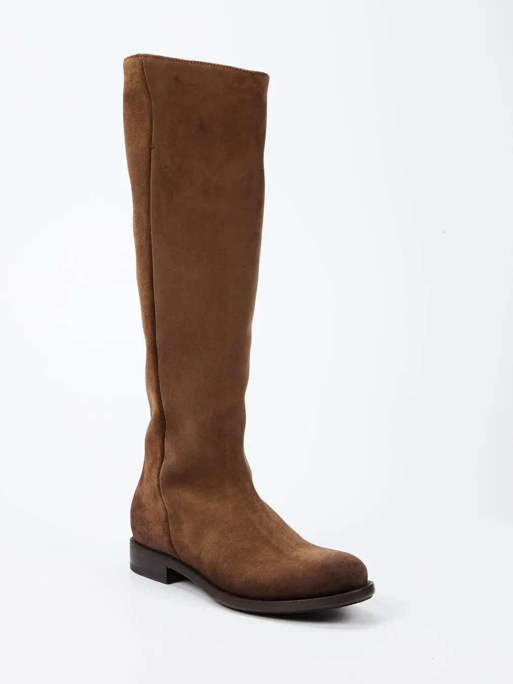 – Kniehohe Stiefel aus Veloursleder-Pantanetti Online