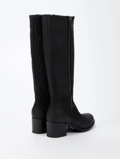 – Kniestiefel aus Veloursleder-Pantanetti Hot