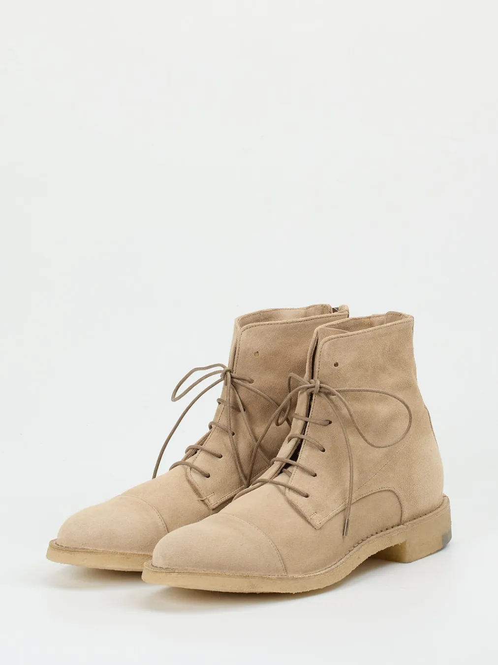 – Schnürstiefelette aus Veloursleder-Pantanetti Online