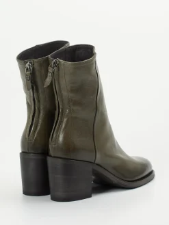 – Stiefeletten aus Lammleder Olivgrau-Pantanetti Online