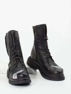 – Combat-Stiefelette aus Kalbleder-Papucei New