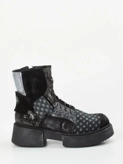 – Schnürstiefelette aus Veloursleder-Papucei Best