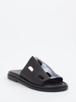 – Slides aus Känguruleder in Metallic-Papucei