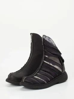 – Stiefeletten aus Leder mit Layer-Look-Papucei New