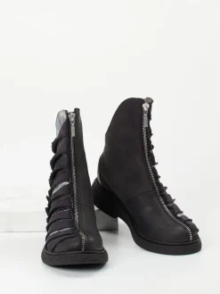 – Stiefeletten aus Leder mit Layer-Look-Papucei New