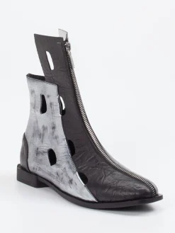 – Stiefeletten aus Kalbleder mit Metallic-Finish-Papucei Discount