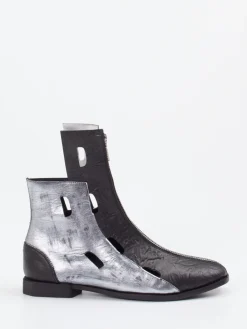 – Stiefeletten aus Kalbleder mit Metallic-Finish-Papucei Discount