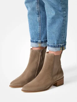 – Chelsea Boots aus Veloursleder sandbeige-Paul Green Sale