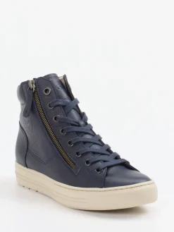– High-Top Sneaker aus Kalbleder Dunkel-Paul Green Clearance
