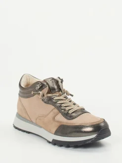 – High-Top Sneaker aus Veloursleder Sandbeige-Paul Green Discount