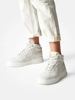 – High-Top-Sneaker aus Leder cremeweiß-Paul Green Clearance