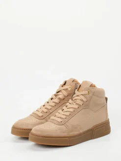– High-Top-Sneaker aus Veloursleder Beige-Paul Green Sale