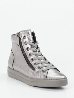 – High-Top-Sneaker aus Metallicleder-Paul Green New