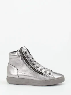 – High-Top-Sneaker aus Metallicleder-Paul Green New