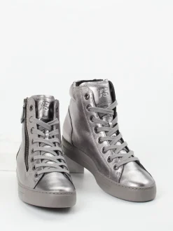 – High-Top-Sneaker aus Metallicleder-Paul Green New