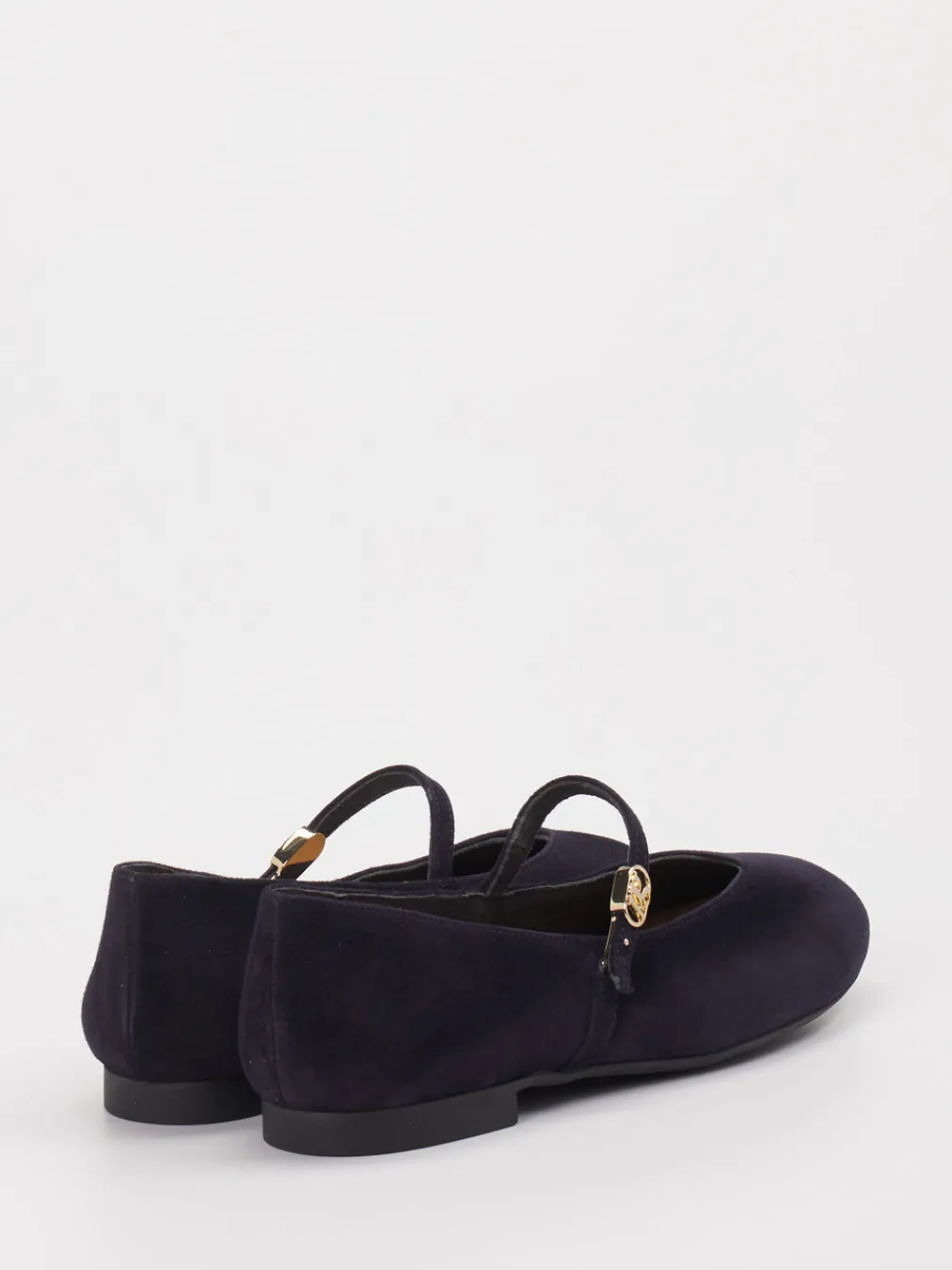 – Mary-Jane-Ballerina aus Veloursleder Dunkel-Paul Green New