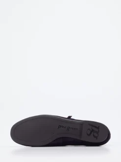 – Mary-Jane-Ballerina aus Veloursleder Dunkel-Paul Green New