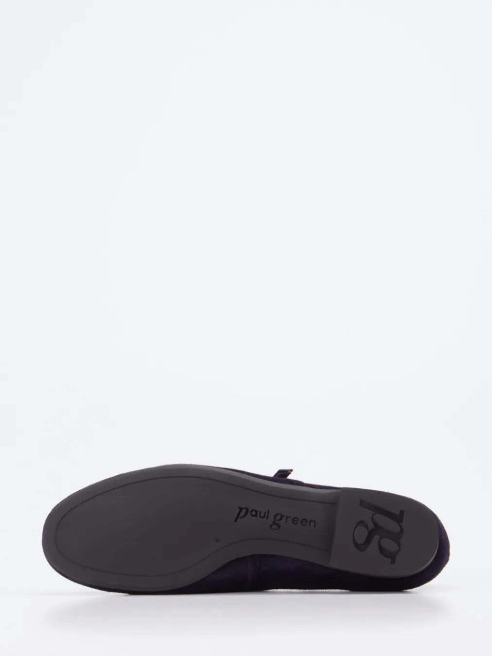 – Mary-Jane-Ballerina aus Veloursleder Dunkel-Paul Green New