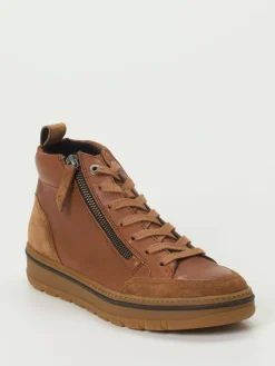 – Mid-Top Sneaker aus Kalbleder cognac-Paul Green Hot