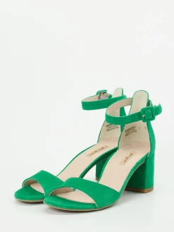 – Sandale aus Veloursleder in Gras-Paul Green New