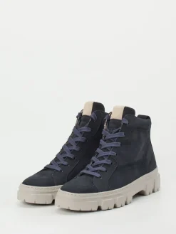 – Schnürboots aus Nubukleder Dunkel-Paul Green Sale