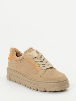 – Sneaker aus Nubukleder sandbeige-Paul Green Outlet