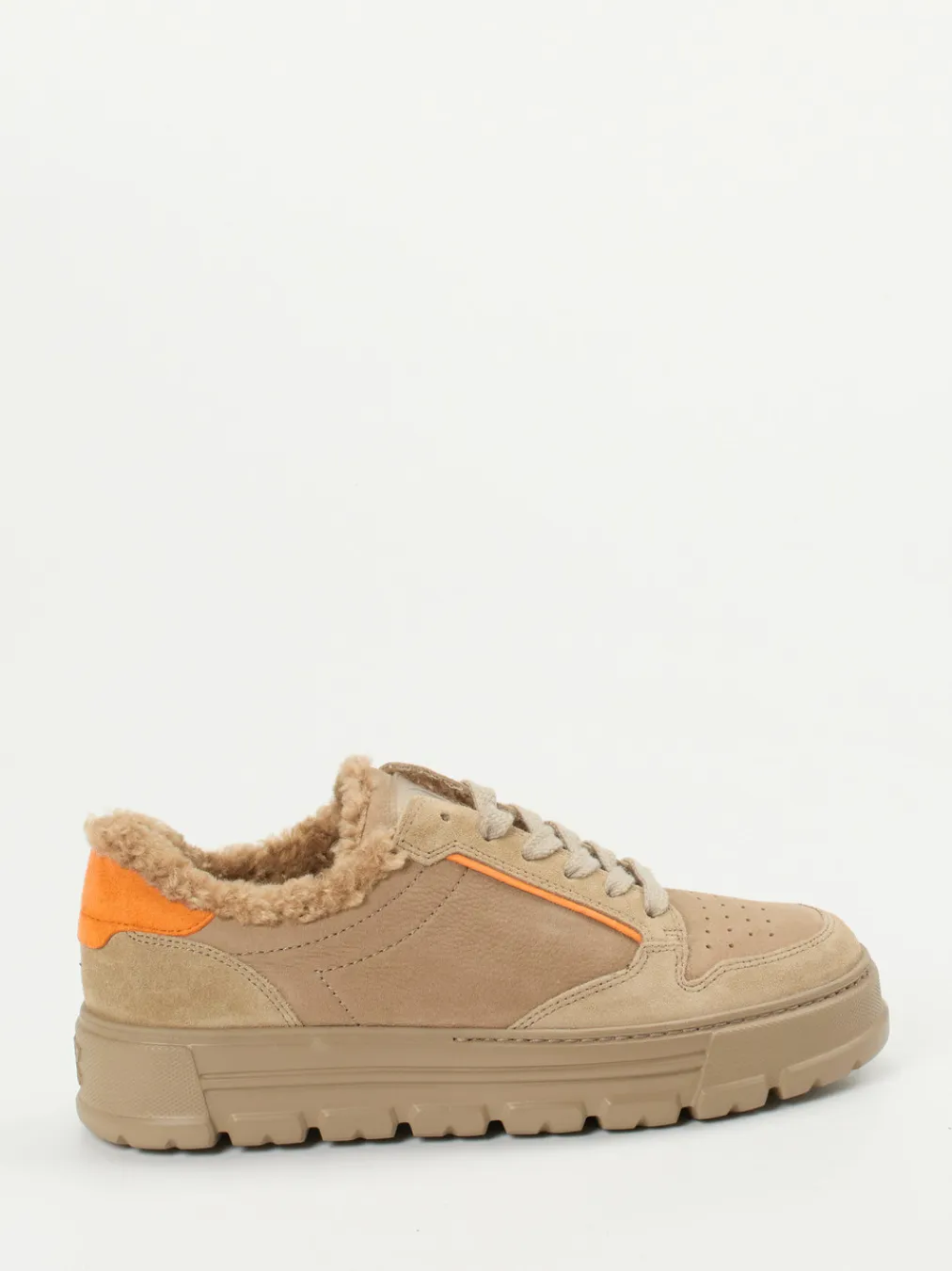 – Sneaker aus Nubukleder sandbeige-Paul Green Outlet