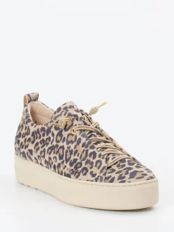 – Sneaker aus Veloursleder mit Leoprint-Paul Green Clearance