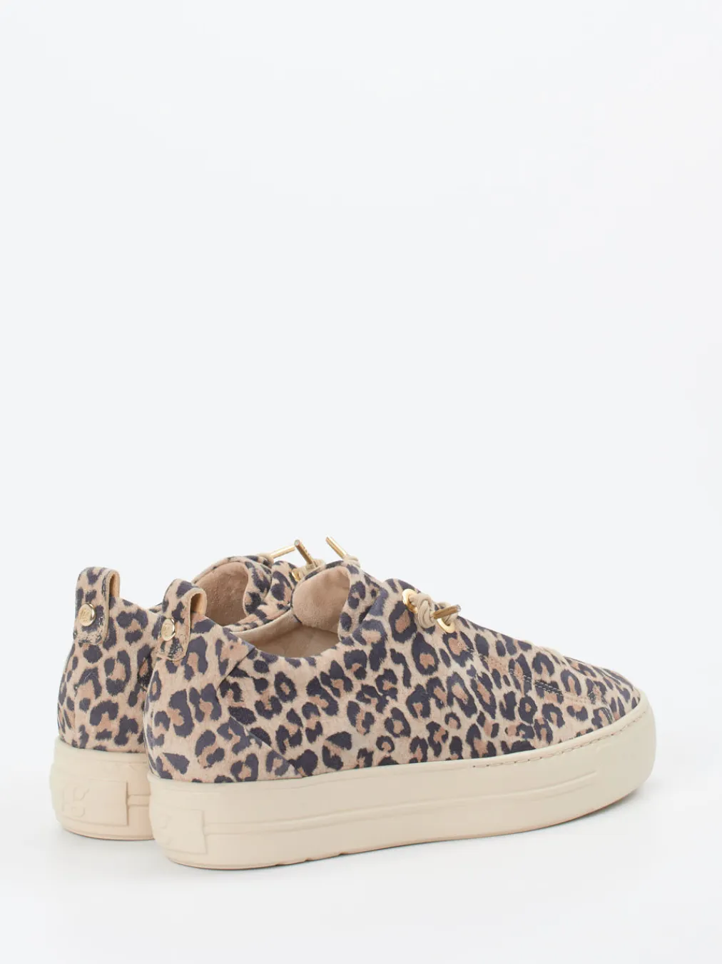 – Sneaker aus Veloursleder mit Leoprint-Paul Green Clearance